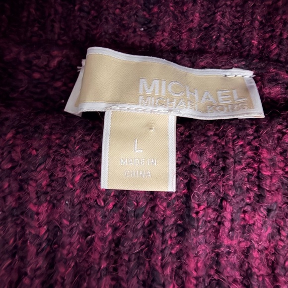 MICHAEL Michael Kors Purple / Maroon Turtleneck Sweater Large - Picture 4 of 4